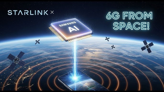 Seu Celular Vai Se Conectar Direto ao Espaço: Como a Samsung e a Starlink Estão Revolucionando o 6G com Conexão Via Satélite no Brasil