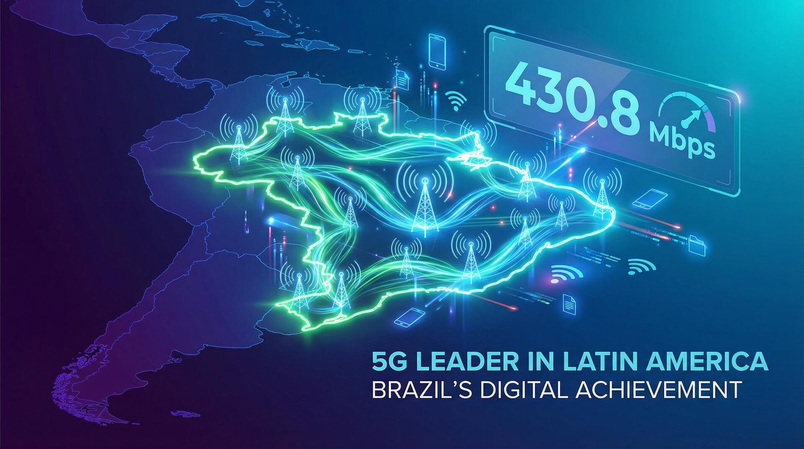 Brasil Conquista o Topo: A Rede 5G Mais Rápida da América Latina