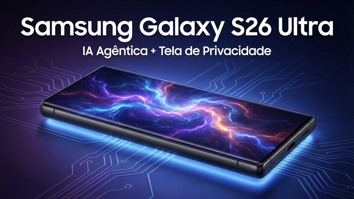 Samsung Galaxy S26 Ultra com IA Agêntica e Tela de Privacidade - Tech em Dia