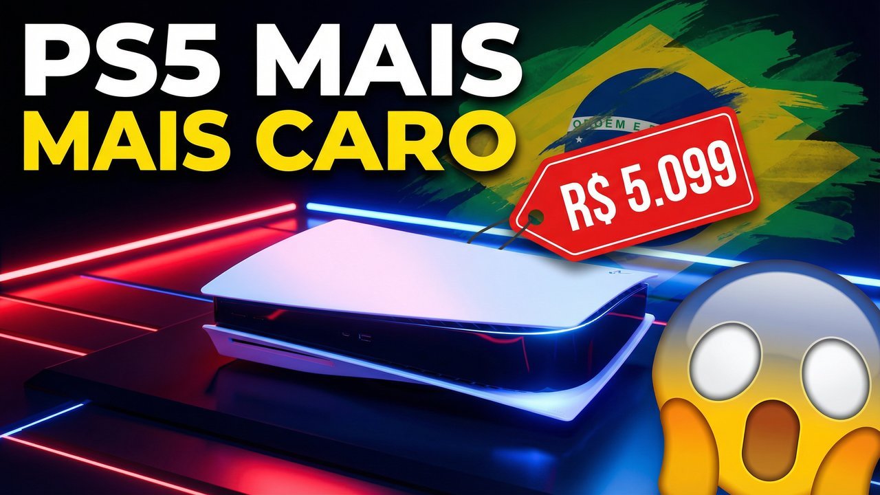PS5 mais caro no Brasil - Novos preços a partir de abril 2026